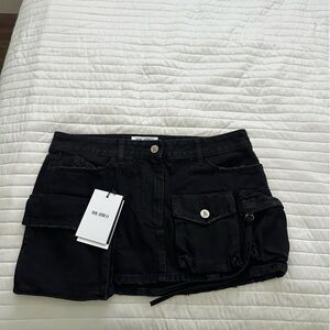 The Attico fay mini skirt Black